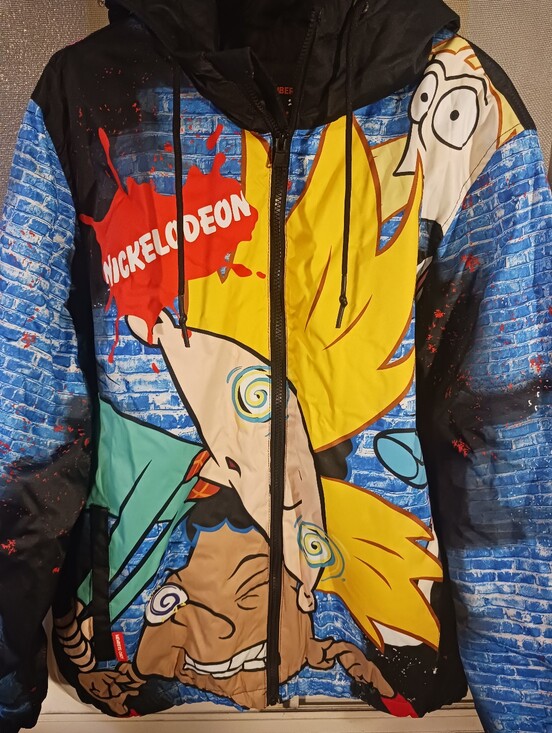 Nickelodeon Other - MEMBERS ONLY NICKELODEON Hey Arnold Cartoon Jacket Coat Mens Large